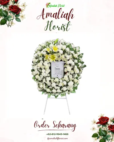 Krans Bunga Duka Cita di Hegarmanah